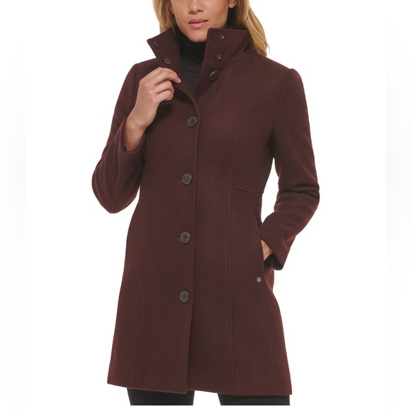 Calvin Klein Jackets & Blazers - Calvin Klein Walker Coat in Bordeaux